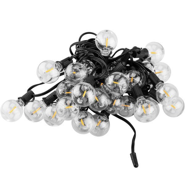 Солнечная садовая декоративная гирлянда 30 LED-фонариков +2шт в подарок, 15.05м, теплый свет 2700K, IP44, с пультом, зарядка USB, Lumiled Callis2 LUMSOL0045 фото