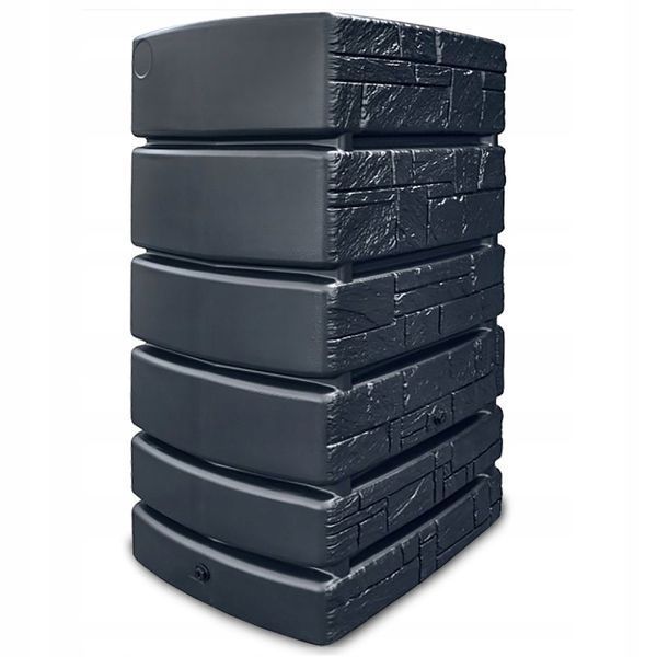 Резервуар для дощової води Prosperplast Tower Stone 500 л, антрацитовий IDTST500-S433 фото