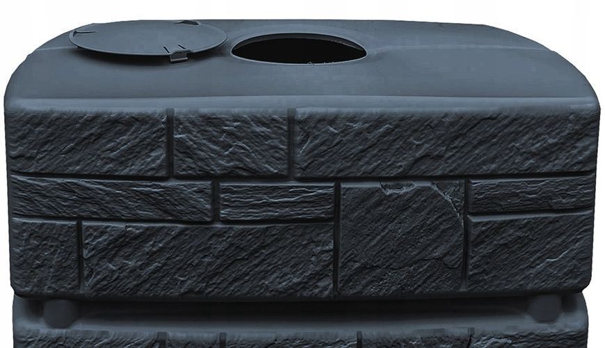 Резервуар для дощової води Prosperplast Tower Stone 500 л, антрацитовий IDTST500-S433 фото