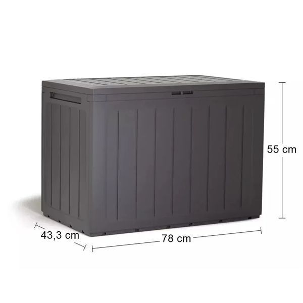 Садовий ящик для зберігання Boardebox 190 л, коричневий, Prosperplast MBBL190-440U фото