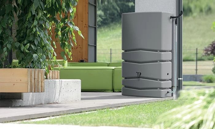 Резервуар для дощової води Prosperplast Aqua Tower 650 л, антрацитовий IDTC650-S433 фото