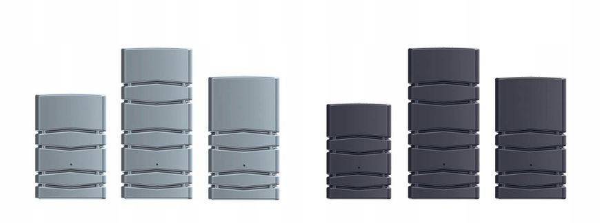Резервуар для дощової води Prosperplast Aqua Tower 650 л, антрацитовий IDTC650-S433 фото