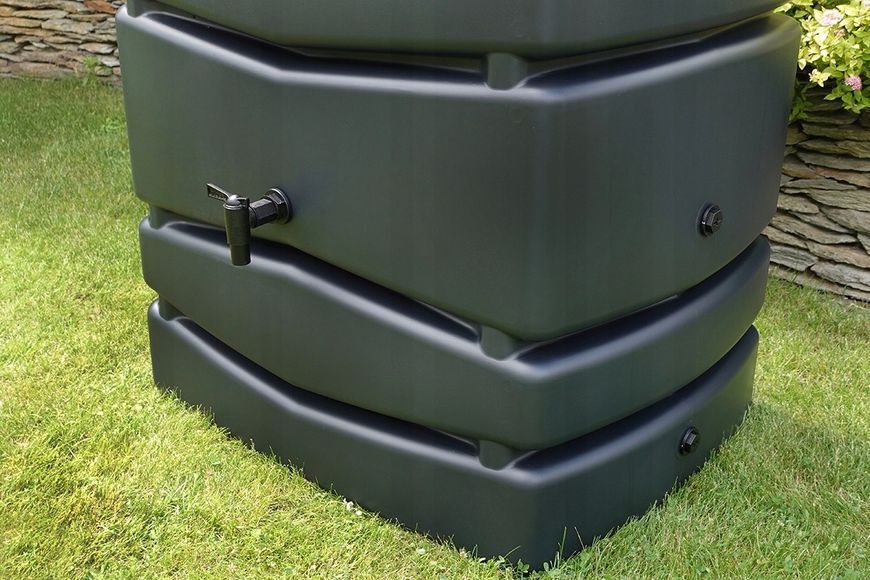 Резервуар для дощової води Prosperplast Aqua Tower 650 л, антрацитовий IDTC650-S433 фото