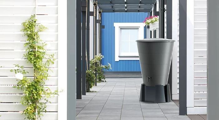 Резервуар для дощової води Prosperplast Smooth 210л, антрацитовий IDSM210-S433 фото
