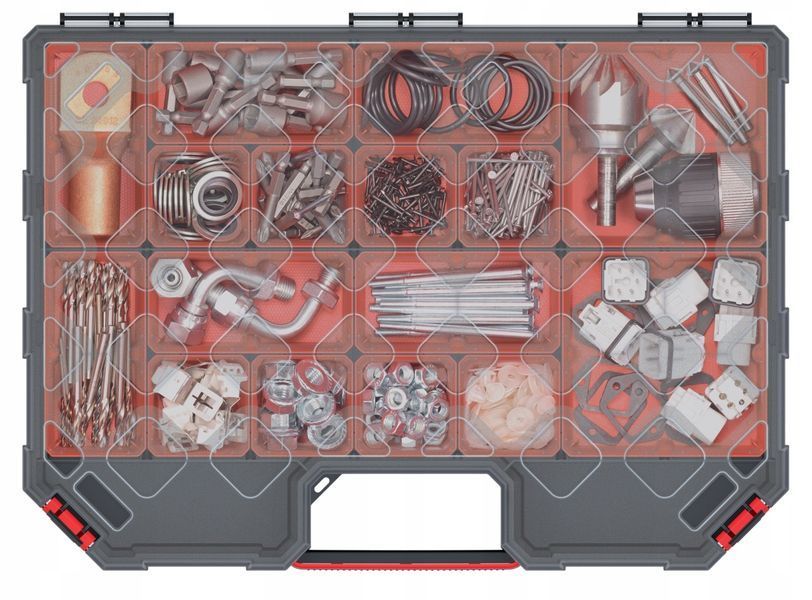 Органайзер для дрібниць Kistenberg TAGER KTG40306B &mdash; 390&times;284&times;60 мм прозора кришка, міцний корпус KTG40306B фото