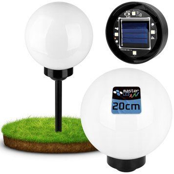 Солнечная лампа лампа шар LED 20 см, датчик сумерек, высококачественные LED, IP44 9238 фото