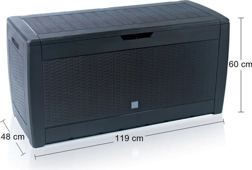 Садовый ящик для хранения Boxe Rato 310 л, темно-серый, Prosperplast MBR310-S433 фото