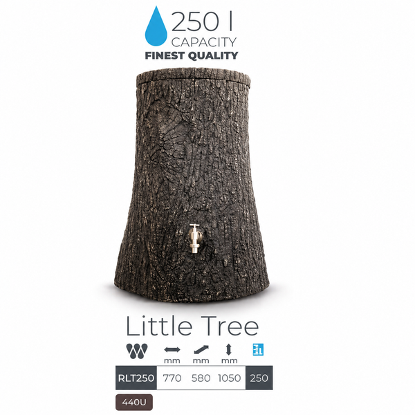 Резервуар для дощової води Prosperplast Little Tree 250 л, умбра RLT250-440U фото