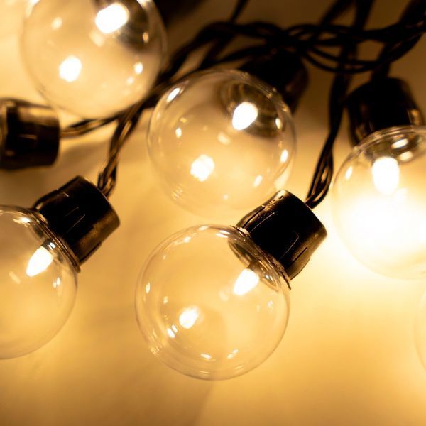 Садова сонячна LED гірлянда Lumiled GLADI 3, 20 лампочок, 7,36м, тепле світло 3000K, IP44 LUMSOL0150 фото