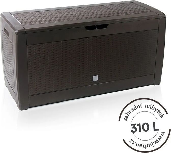 Садовый ящик для хранения Boxe Rato 310 л, коричневый, Prosperplast MBR310-440U фото