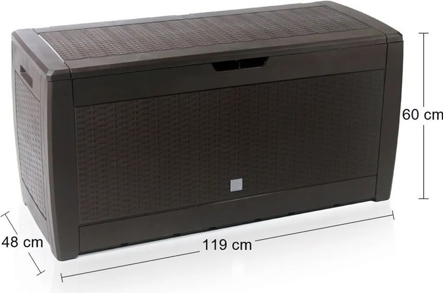 Садовый ящик для хранения Boxe Rato 310 л, коричневый, Prosperplast MBR310-440U фото