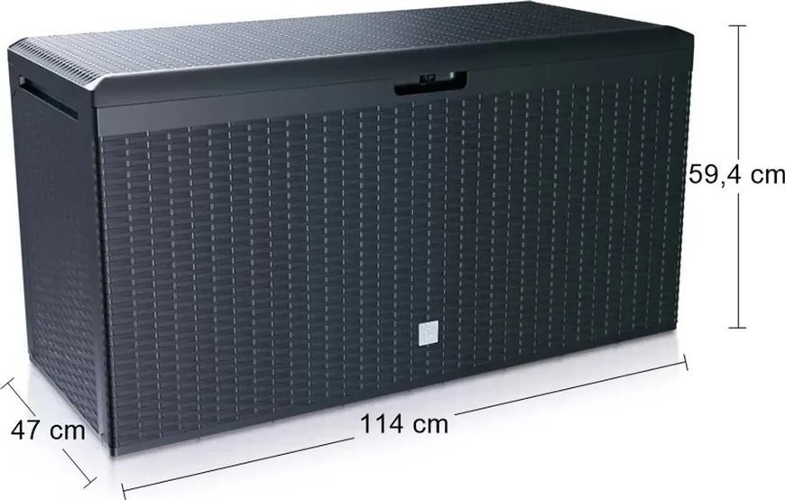 Садовый ящик для хранения Boxe Rato Plus 290 л, тёмно-серый, Prosperplast MBRP290-S433 фото