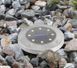 Солнечная лампа LED Terra 8 LED для сада, светильник на солнечной батарее, форма диск, набор 4шт 5146К фото 5