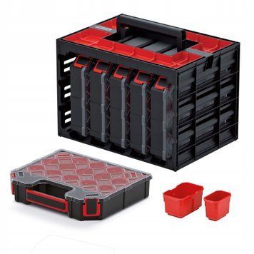 Органайзер-кейс Kistenberg TAGER CASE KTC30256B &mdash; 415x290x295 мм 5 модулів, ударостійкий полімер KTC30256B-S411 фото