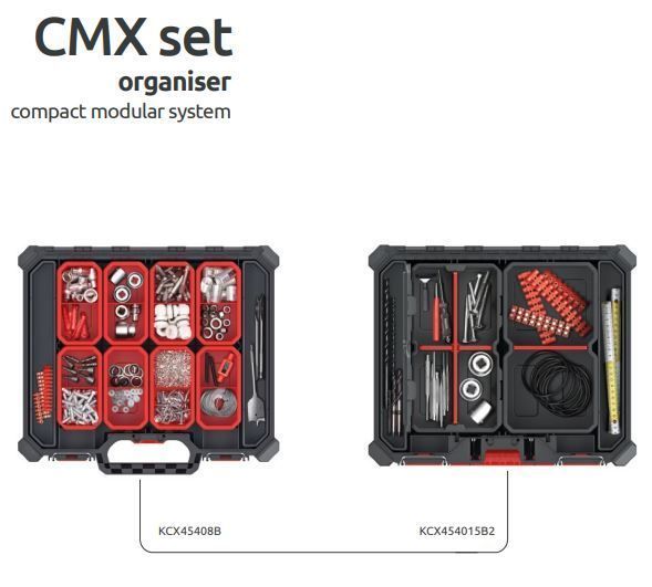 Набір органайзерів CMX 2в1 (низький + високий модуль) Kistenberg CMX Organiser Set KCXS4540B  KCXS4540B фото