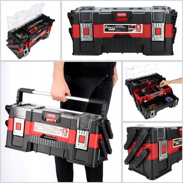 Ящик органайзер для інструментів Keter Canti Trio Organizer з трирівневою системою зберігання 237788 фото