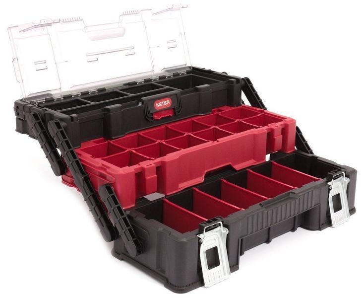 Ящик органайзер для інструментів Keter Canti Trio Organizer з трирівневою системою зберігання 237788 фото
