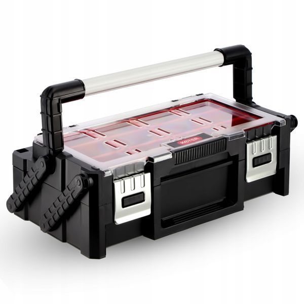 Ящик-органайзер Keter Cantilever Organizer 18" с 18 съемными контейнерами и двухуровневым открыванием 237006 фото