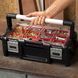 Ящик-органайзер Keter Cantilever Organizer 18" с 18 съемными контейнерами и двухуровневым открыванием 237006 фото 5