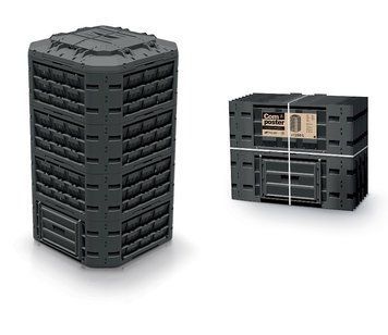 Уцінка! Компостер Prosperplast 1250л COMPOGREEN VARIO (Відсутній один замок, не впливає на функціонал!) IKL1250C-S411.1 фото