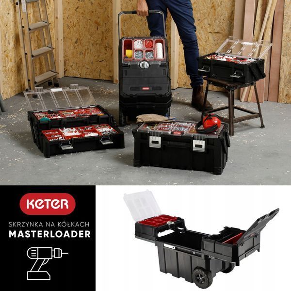 Ящик для інструментів на колесах Keter Master Loader з розсувною системою відкривання 237787 фото