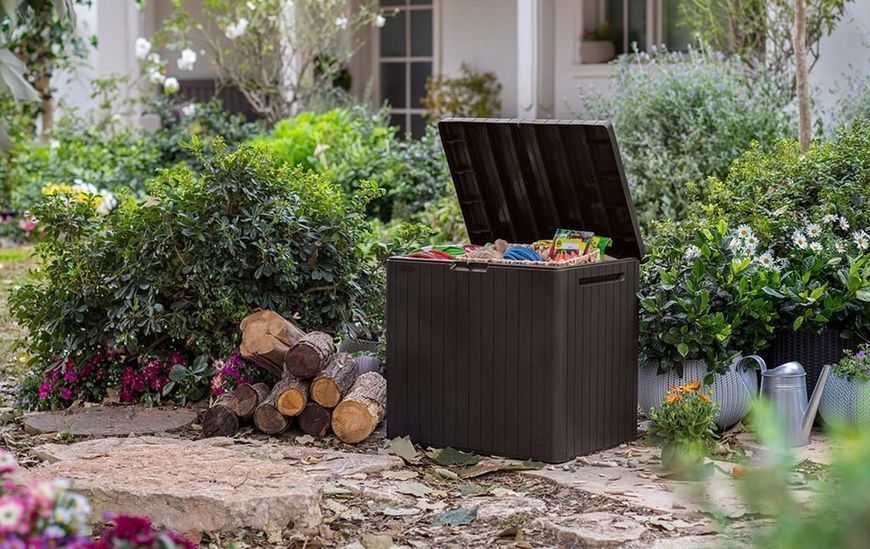Садовий ящик для зберігання речей Keter City Storage Box 113 L, коричневий  246942 фото