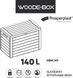 Садовий ящик для зберігання речей Woodebox 140 л, коричневий Prosperplast MBWL140-440U фото 6