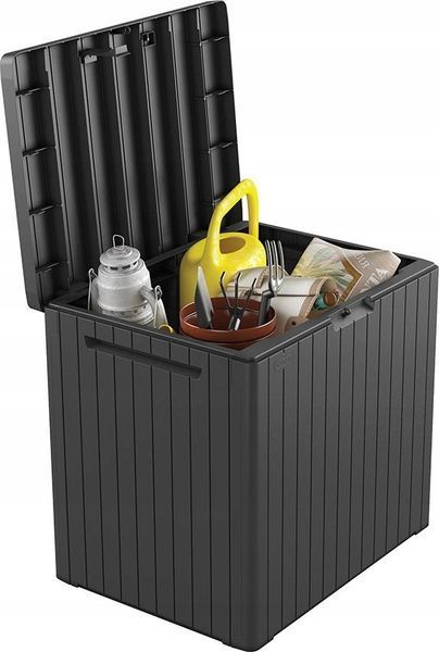 Садовий ящик для зберігання речей Keter City Storage Box 113 L, темно-сірий 246941 фото