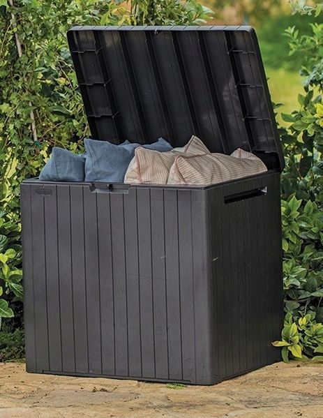 Садовий ящик для зберігання речей Keter City Storage Box 113 L, темно-сірий 246941 фото