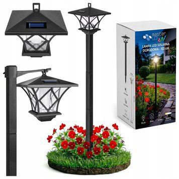 Высокий декоративный садовый LED-фонарь на солнечной батарее MasterLED 153 см, IP44, 6500K 0743 фото