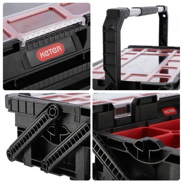 Ящик органайзер для інструментів консольний Keter Cantilever Connect 22&Prime;, 14л, 22 контейнера 238274 фото
