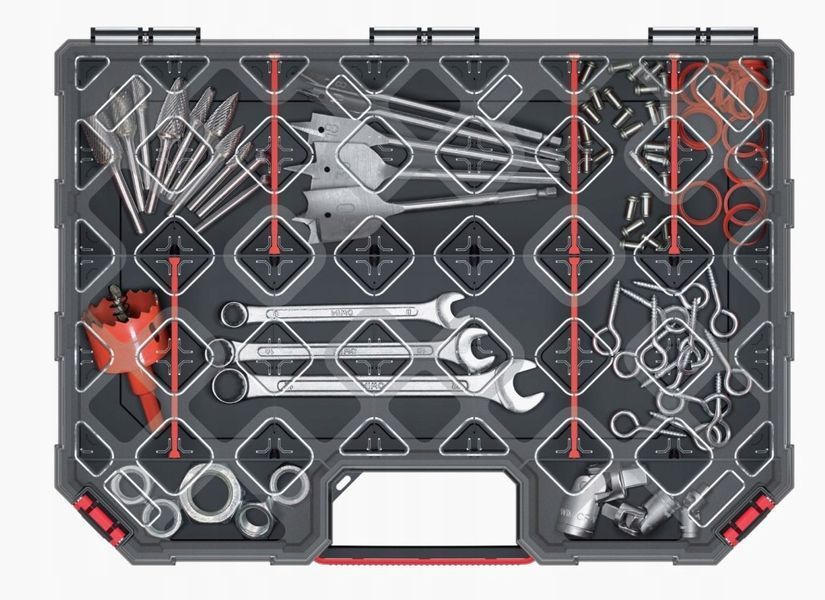 Органайзер-скриня Kistenberg TAGER CARBO PLUS 40" KTGC403010S 390&times;284&times;105 мм &mdash; 12 перегородок KTGC403010S фото