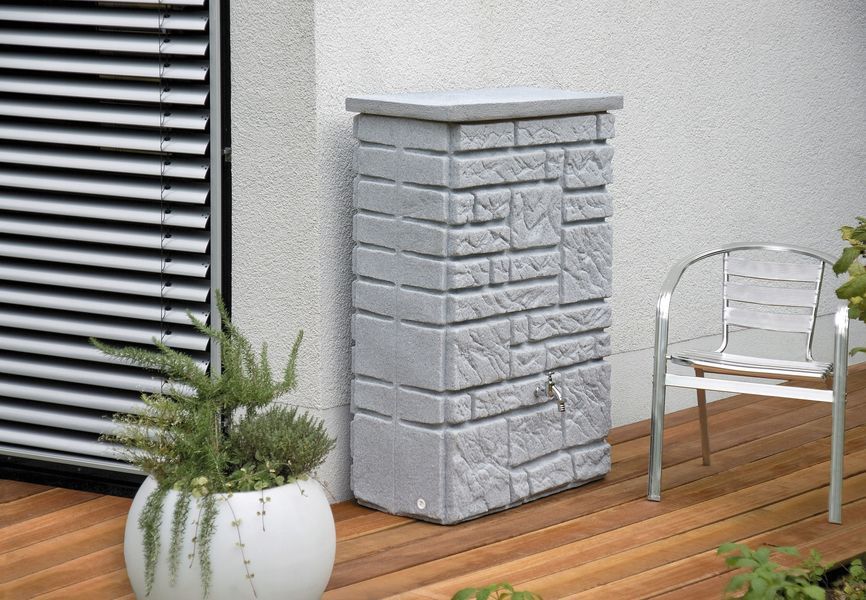 Резервуар для дощової води Prosperplast Maurano 300 л, світло-сірий RMU300-429U фото