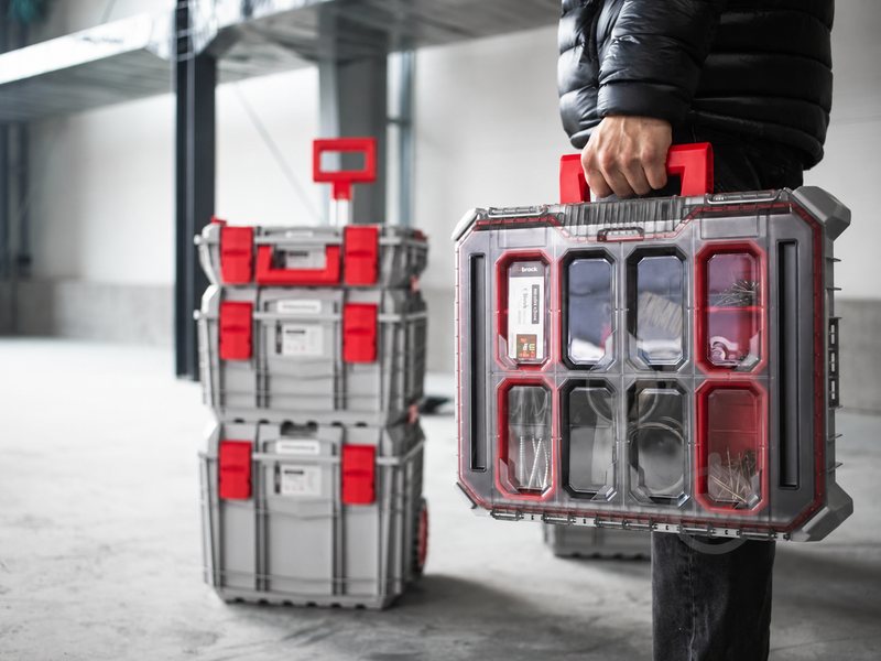 Посилена мобільна скриня-візок для інструментів Kistenberg C Block Pro Trolley 40" на колесах 450x380x380 мм + ручка KXC454040-4C фото
