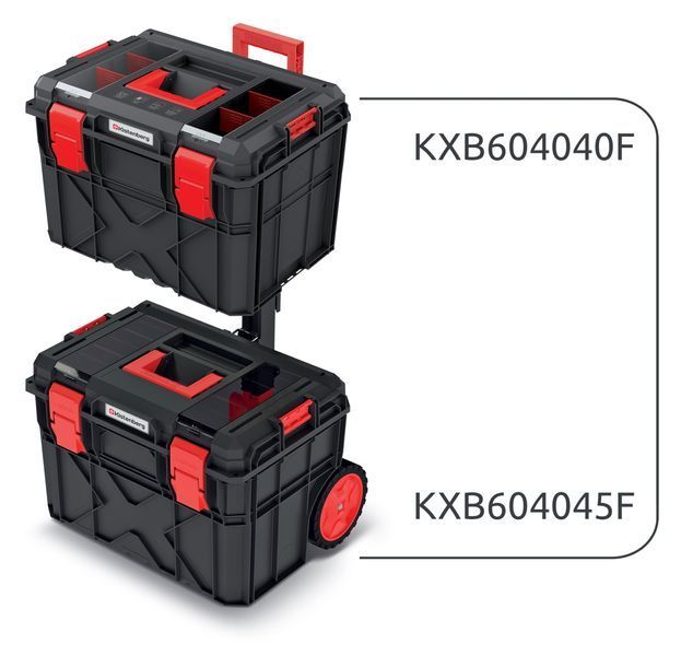 Уцінка! Набір із двох ящиків для інструментів X BLOCK Kistenberg KXBS604085F &mdash; (тріщина на корпусі, не впливає на функціонал) KXBS604085F фото