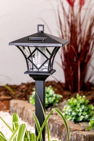 Уцінка! Високий декоративний сонячний ретро-ліхтар Lumiled серії Ribes &mdash; садовий LED-світильник 150 см з фотодатчиком (відсутній 1 елемент, не впливає на функціонал) LUMSOL1035 фото