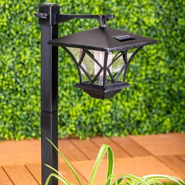 Уцінка! Високий декоративний сонячний ретро-ліхтар Lumiled серії Ribes &mdash; садовий LED-світильник 150 см з фотодатчиком (відсутній 1 елемент, не впливає на функціонал) LUMSOL1035 фото