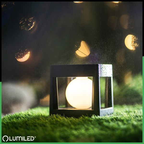 Сонячний садовий LED світильник Lumiled KWADRUS 3000K, для стовпів огорожі, паркану та тераси, IP44 LUMSOL1175 фото