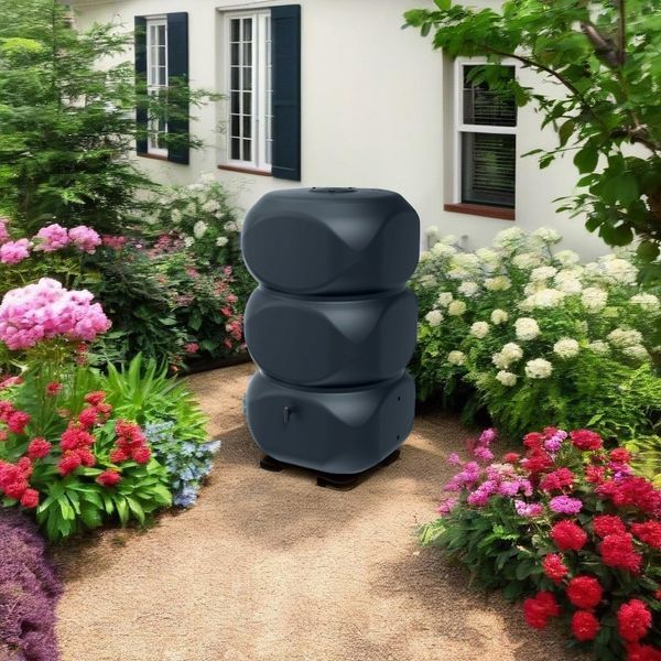 Резервуар для дощової води Prosperplast Gubo 700 л, антрацитовий IDGU700-S433 фото