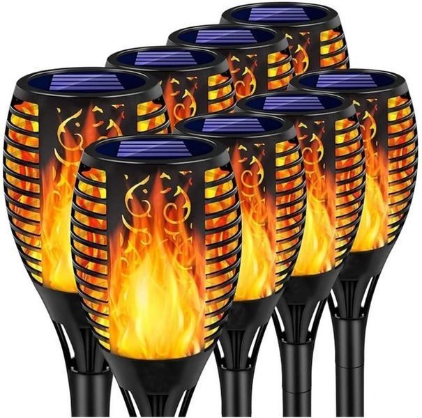 Сонячна садова LED лампа факел 8шт Flami SuperLED з ефектом полум&rsquo;я 5254К.2 фото