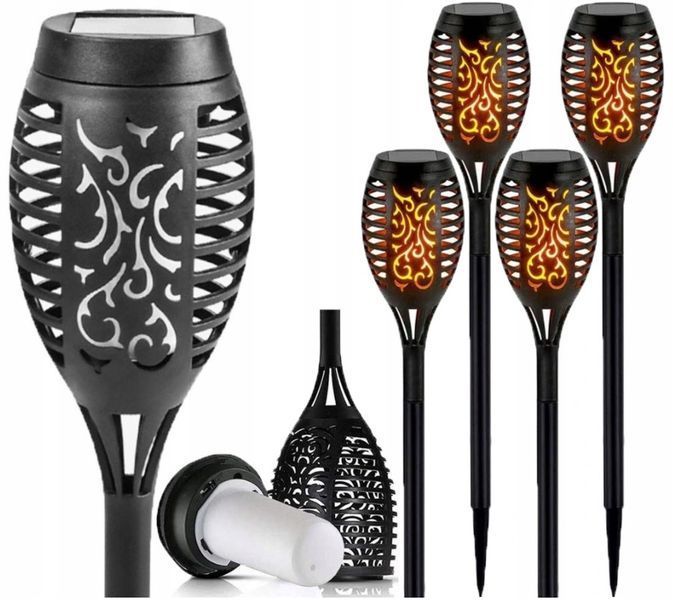 Солнечная садовая LED лампа факел 12шт Flami SuperLED с эффектом пламени 5254К.3 фото