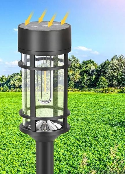 Лампа садовая, ретро фонарь с имитацией лампочки Эдисона, Filament SuperLED, набор 4шт 5302К фото