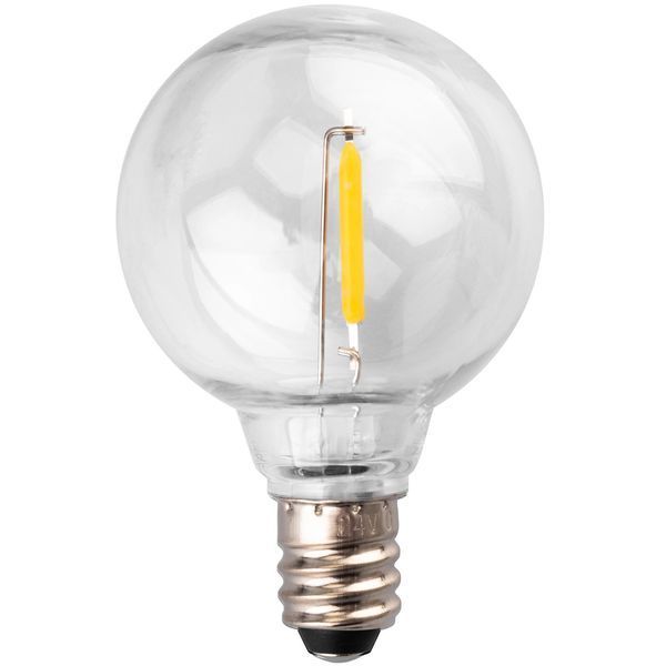 Сонячна садова LED  гірлянда Lumiled CALLIS2 19,55 м, 40 лампочок-кульок, з пультом ДК, зарядка USB-C, тепле світло 2700K, IP44 LUMSOL0050 фото