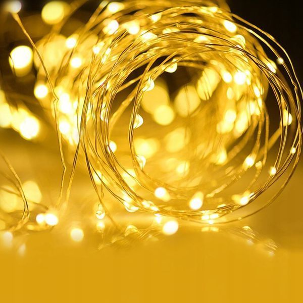 Солнечная гирлянда 52 метра, 500 LED-лампочек, теплый свет, 10Вт, IP44, MasterLED 3668 фото