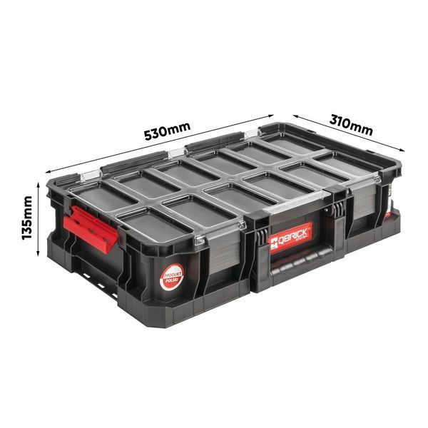 Органайзер QBRICK SYSTEM TWO Organizer Flex Plus, модульний, 14.3л, 530&times;310&times;130 мм  SKRQTWOPAOFCZAPG013 фото