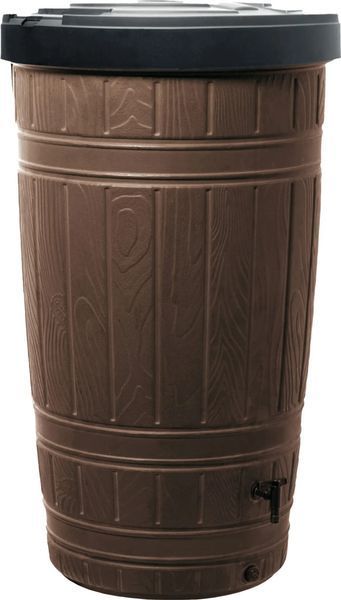 Резервуар для дощової води Prosperplast Woodcan 265 л, коричневий IDWO265-R222 фото