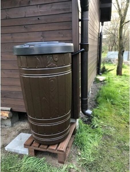 Резервуар для дощової води Prosperplast Woodcan 265 л, коричневий IDWO265-R222 фото