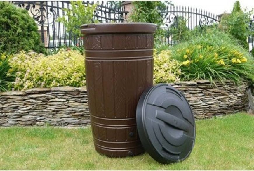 Резервуар для дощової води Prosperplast Woodcan 265 л, коричневий IDWO265-R222 фото