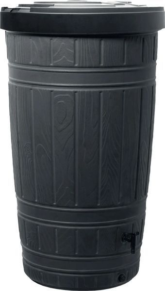 Резервуар для дощової води Prosperplast Woodcan 265 л, чорний IDWO265-S411 фото
